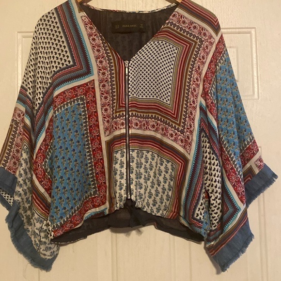 Zara Tops - Zara Basic Zipper Front‎ Top